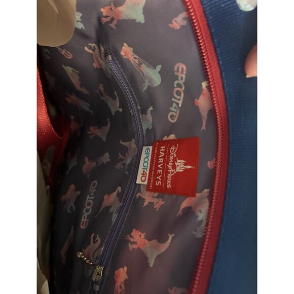 Disney Harveys Epcot 40th Anniversary Medium Streamline Seatbelt Tote Bag New - Picture 8 of 9